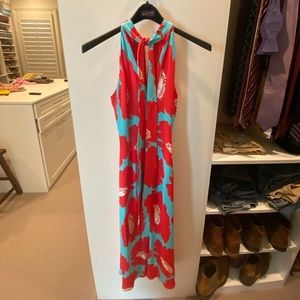 Milly Pop Floral Print Adrian dress